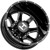 Hostile H403 Kodiak Dually Rear 22x8.25 8x6.5" Black/Milled Wheel Rim 22" Inch H403-22828165-221B