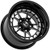 Hostile UTV HF22 Rival 15x8 5x4.5" +0mm Gloss Black/Milled Wheel Rim 15" Inch HF22-1580511444GB