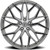 Defy D07 18x8 5x4.5" +38mm Silver Wheel Rim 18" Inch D07880545+38SM