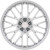 TSW TW001 Daytona 22x10 5x112 +25mm Silver Wheel Rim 22" Inch TW001SX22105725