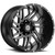 Scorpion SC-29 22x12 6x5.5" -44mm Black/Milled Wheel Rim 22" Inch SC29-2212639-44ML