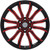 Elure 52 22x9.5 6x5.5" +24mm Black/Red Wheel Rim 22" Inch ELR052-22985-24BWR