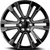 Eclipse Replicas 328 Denali 24x10 6x5.5" +25mm Black/Milled Wheel Rim 24" Inch REP328-24185-25BMW