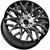 Eclipse 101 20x8.5 5x112 +32mm Black/Machined Wheel Rim 20" Inch ECL101-2874BM