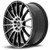 DRW D15 17x7 4x100/4x4.5" +40mm Black/Machined Wheel Rim 17" Inch D15-17708H4073BMF