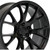 OE Wheels DG15 20x9 5x115 +18mm Gloss Black Wheel Rim 20" Inch DG15-20090-5115-18B