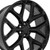 OE Wheels CV98B 26x10 6x5.5" +24mm Gloss Black Wheel Rim 26" Inch CV98B-26100-6550-24B