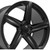 OE Wheels CV02D 19x8.5 5x120 +52mm Satin Black Wheel Rim 19" Inch CV02D-19085-5120-52B1