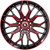 Spec-1 SP-57 17x7.5 5x108/5x4.5" +42mm Black/Red Wheel Rim 17" Inch SP-5717753242BMR