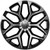 OE Revolution G-09 Snowflake 22x9 6x5.5" +24mm Black/Milled Wheel Rim 22" Inch G09-2295024GBM