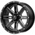 MSA M41 Boxer 18x7 4x156 +10mm Black/Milled Wheel Rim 18" Inch M41-018756