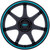 Rotiform RC208 BPU 18x9.5 5x120 +38mm Black/Teal Wheel Rim 18" Inch RC208BL18955238