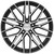 Ravetti M16 20x10.5 5x112 +42mm Black/Machined Wheel Rim 20" Inch RAV-M16-21574FM