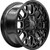 Thret Off-Road 802 Attitude 20x9 5x5"/5x5.5" +18 Black/Milled Wheel Rim 20" Inch 802AD-2090JM18