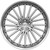 Ravetti M14 22x9 5x120 +20mm Brushed/SSL Wheel Rim 22" Inch RAV-M14-22967SBR