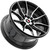 Spec-1 SP-77 16x8 4x100/4x4.5" +20mm Black/Machined Wheel Rim 16" Inch SP-77168920BM