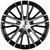 Platinum 437 Genesis 18x8 5x100/5x4.5" +40mm Black/Machined Wheel Rim 18" Inch 437-8818U+40