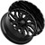 TIS 544BM 22x10 8x6.5" +10mm Black/Milled Wheel Rim 22" Inch 544BM-2208110S