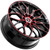 Spec-1 SP-57 17x7.5 5x108/5x4.5" +42mm Black/Red Wheel Rim 17" Inch SP-5717753242BMR