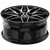 Spec-1 SP-60 17x7.5 5x100/5x4.5" +42mm Black/Machined Wheel Rim 17" Inch SP-6017752342BM