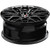 Spec-1 SP-57 17x7.5 4x100/4x4.5" +42mm Gloss Black Wheel Rim 17" Inch SP-571775942GB