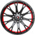 Spec-1 SP-59 17x7.5 5x100/5x4.5" +42mm Black/Red Undercut Wheel Rim 17" Inch SP-5917752342GBRU