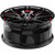 Spec-1 SP-60 18x8 4x100/4x4.5" +38mm Black/Red Undercut Wheel Rim 18" Inch SP-60188938GBRU