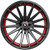 Spec-1 SP-69 17x7.5 5x108/5x4.5" +42mm Black/Red Undercut Wheel Rim 17" Inch SP-6917753242GBRU