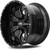 HardRock H711 Devastator 22x10 8x6.5" -25mm Black/Milled Wheel Rim 22" Inch H711-221081125GBM