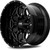 HardRock H712 Indestructible 20x12 8x170 -51mm Black/Milled Wheel Rim 20" Inch H712-201270151GBM