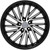 Elure 53 20x8.5 5x120 +35mm Black/Machined Wheel Rim 20" Inch ELR053-2866BM