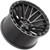 Vortek VRT-608 20x10 6x135/6x5.5" -12mm Matte Black Wheel Rim 20" Inch 608201057-12MB
