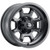 Vision UTV 415 Bomb 12x7 4x110 +2.5mm Matte Black Wheel Rim 12" Inch 415-127110MB4