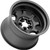 Vision UTV 351 Flow 15x6 5x4.5" +50.6mm Satin Black Wheel Rim 15" Inch 351-156545SB55