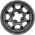 Vision UTV 351 Flow 15x6 4x156 +25.6mm Satin Black Wheel Rim 15" Inch 351-156156SB45