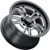 Vision 149 Patriot 17x4.5 5x5" -24mm Black/Milled Wheel Rim 17" Inch 149-7473B-24