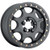 Vision UTV 351 Flow Beadlock 15x7 5x4.5" +61.85mm Satin Black Wheel Rim 15" Inch 351BL157545SBBR64