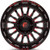 Fuel UTV D822 Arc 18x7 4x137 +13mm Black/Red Wheel Rim 18" Inch D8221870A644