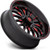 Fuel UTV D822 Arc 18x7 4x137 +13mm Black/Red Wheel Rim 18" Inch D8221870A644