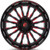 Fuel UTV D822 Arc 24x7 4x137 +13mm Black/Red Wheel Rim 24" Inch D8222470A644