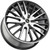 Kraze KR185 Double Down 22x8.5 5x100/5x4.5" +38mm Black/Machined Wheel Rim KR185-22803BM38