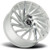 Xcess X02 22x9 5x4.5" +35mm White/Machined Wheel Rim 22" Inch X02251435WM