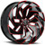 Xcess X04 24x10 5x115 +15mm Black/Red Wheel Rim 24" Inch X04451515GBMLR