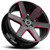 Strada S60 Coda 22x9.5 6x135 +24mm Black/Red Wheel Rim 22" Inch S60263524GBMLR