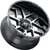 Vision 360 Sliver 20x10 6x5.5" -29mm Black/Machined Wheel Rim 20" Inch 360-20084GBMF-29