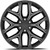 Strada Replicas R176 Snowflake 26x10 6x5.5 +31mm Black/Milled Wheel Rim 26 Inch R176-663931GBML