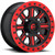 Fuel UTV D911 Hardline Beadlock 15x10 4x156 +25mm Black/Red Wheel Rim 15" Inch D9111500A564