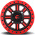 Fuel UTV D911 Hardline Beadlock 15x10 4x156 +25mm Black/Red Wheel Rim 15" Inch D9111500A564