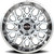 Vision 412 Rocker 22x12 8x6.5" -51mm Chrome Wheel Rim 22" Inch 412-22281C-51