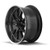 (Set of 4) Staggered Ridler 650 18x8,18x9.5 5x4.75" +0mm Black Wheels Rims 650-8861MB-650-8961MB